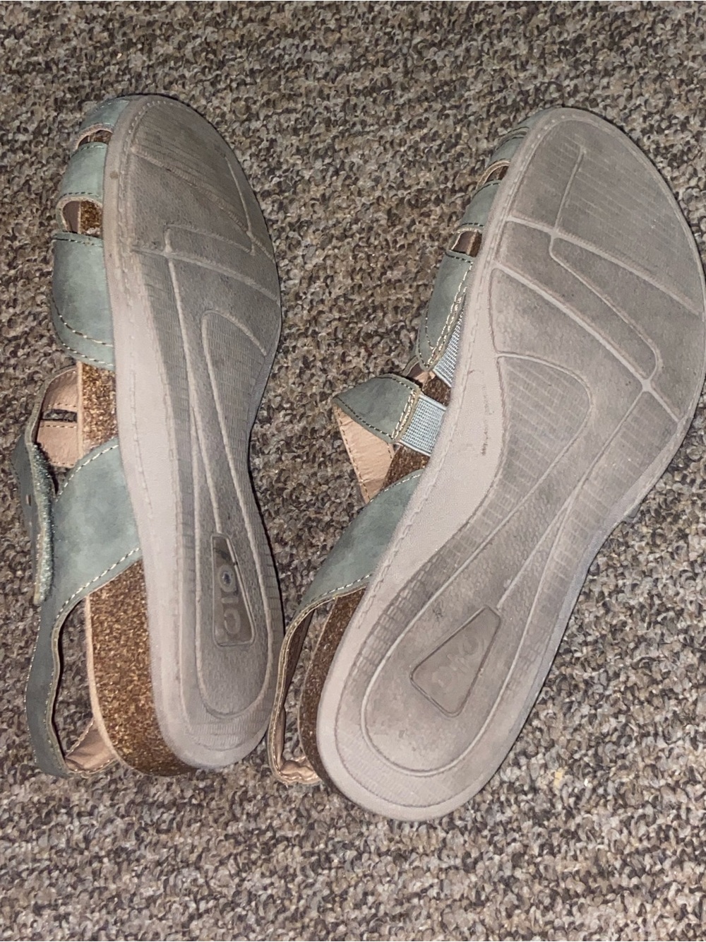Earth Origins Sage Green Bosk Brenda Flats with Perforated Design Size 8W - Picture 16 of 16